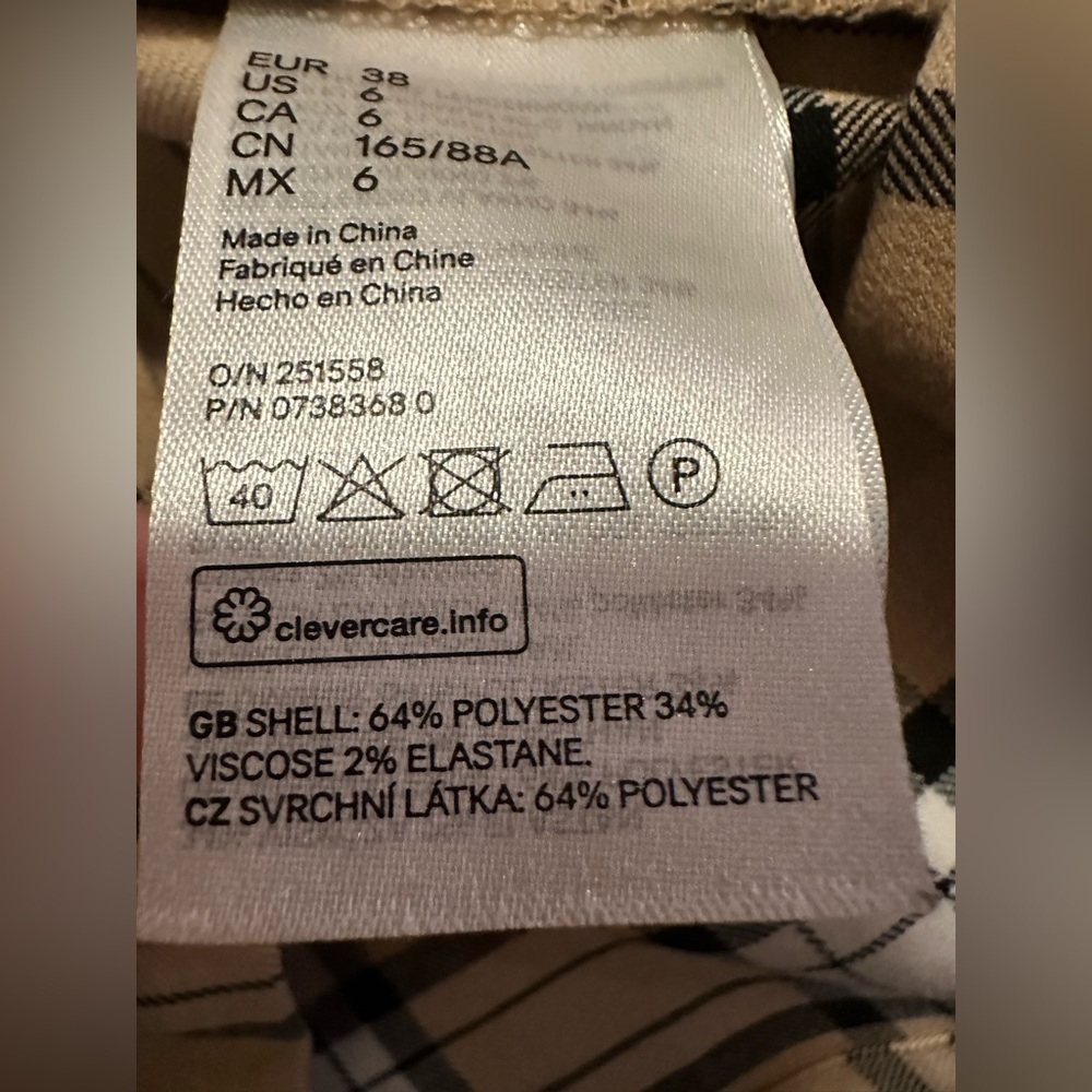 Divided Plaid Mini Button Front Jumper Dress Size… - image 5